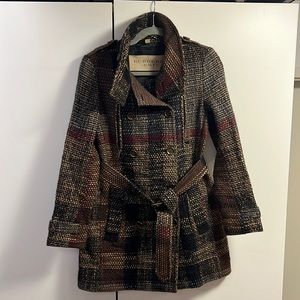 Burberry Plaid Wool Coat, US 4